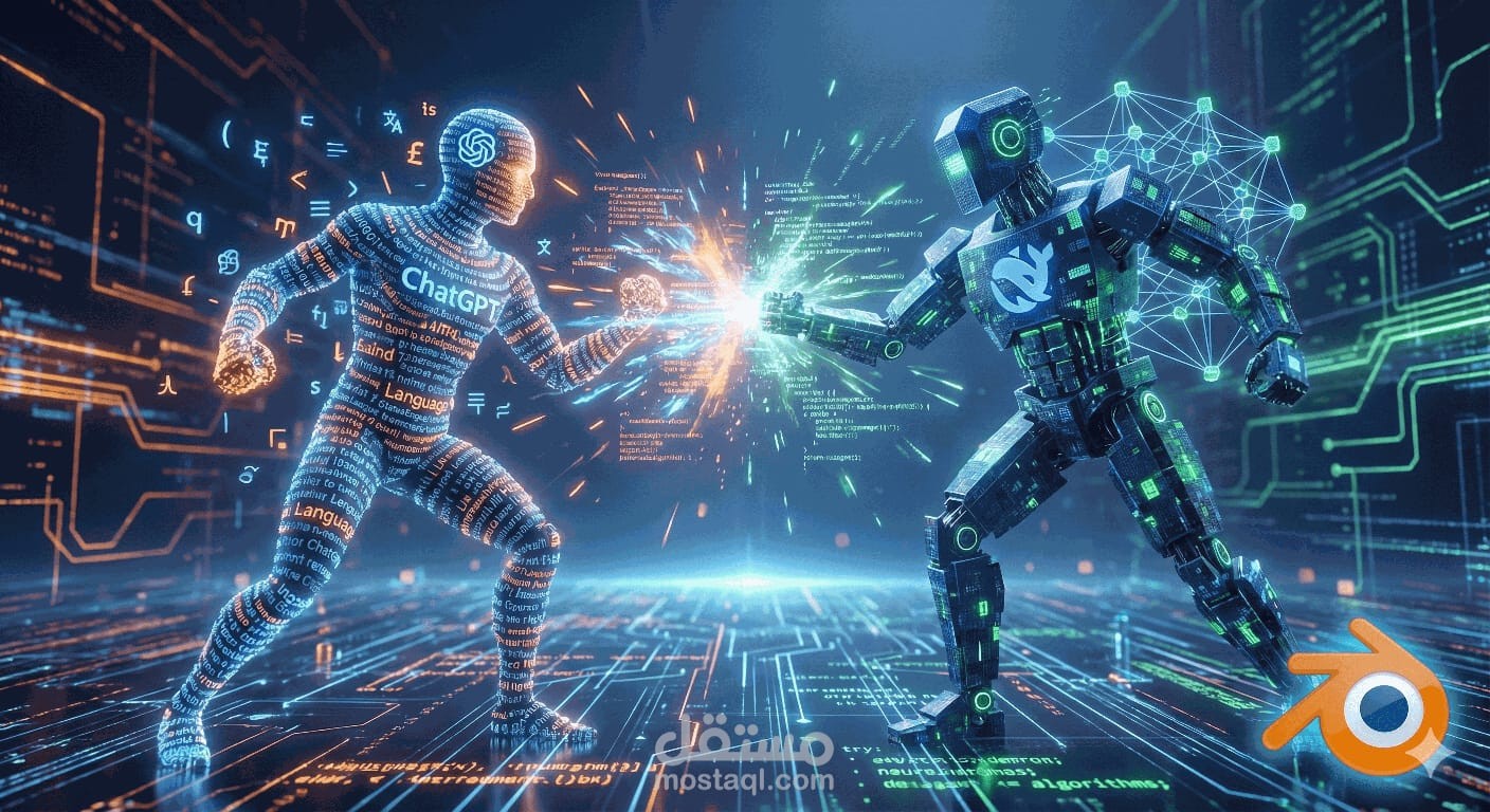 تصميم وتحريك مشهد قتالي كامل باستخدام Blender (نمذجة، تحريك، إخراج)