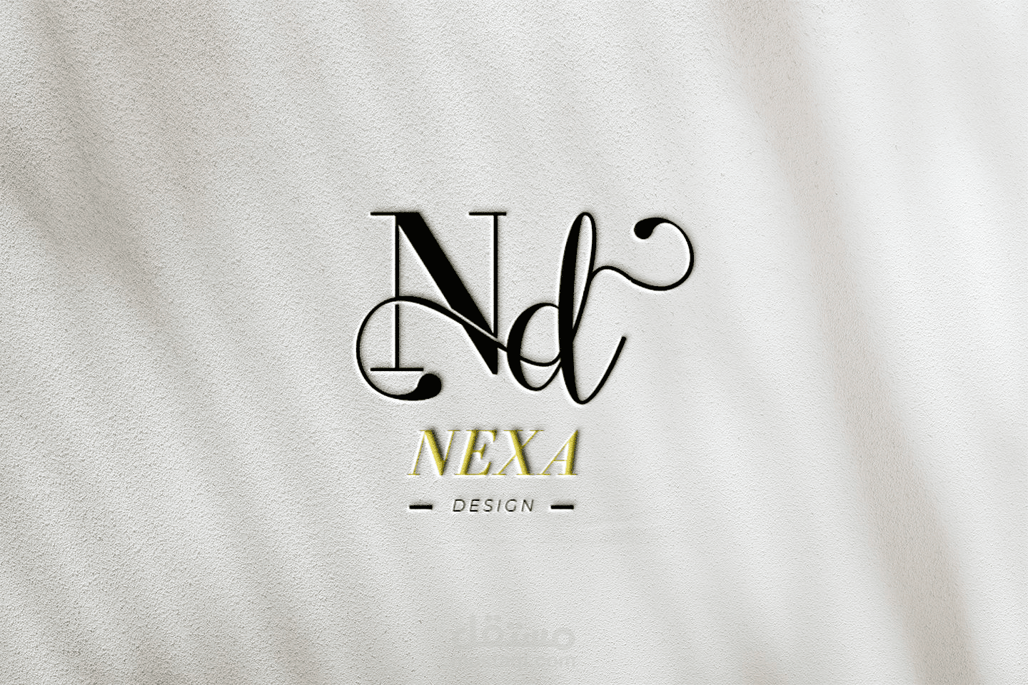 شعار عصري ثلاثي الابعاد