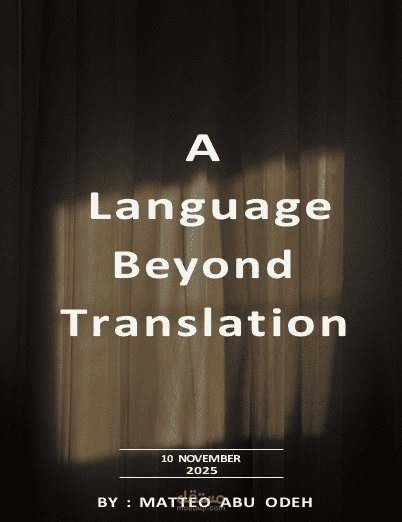 A LANGUAGE BEYOND TRANSLA