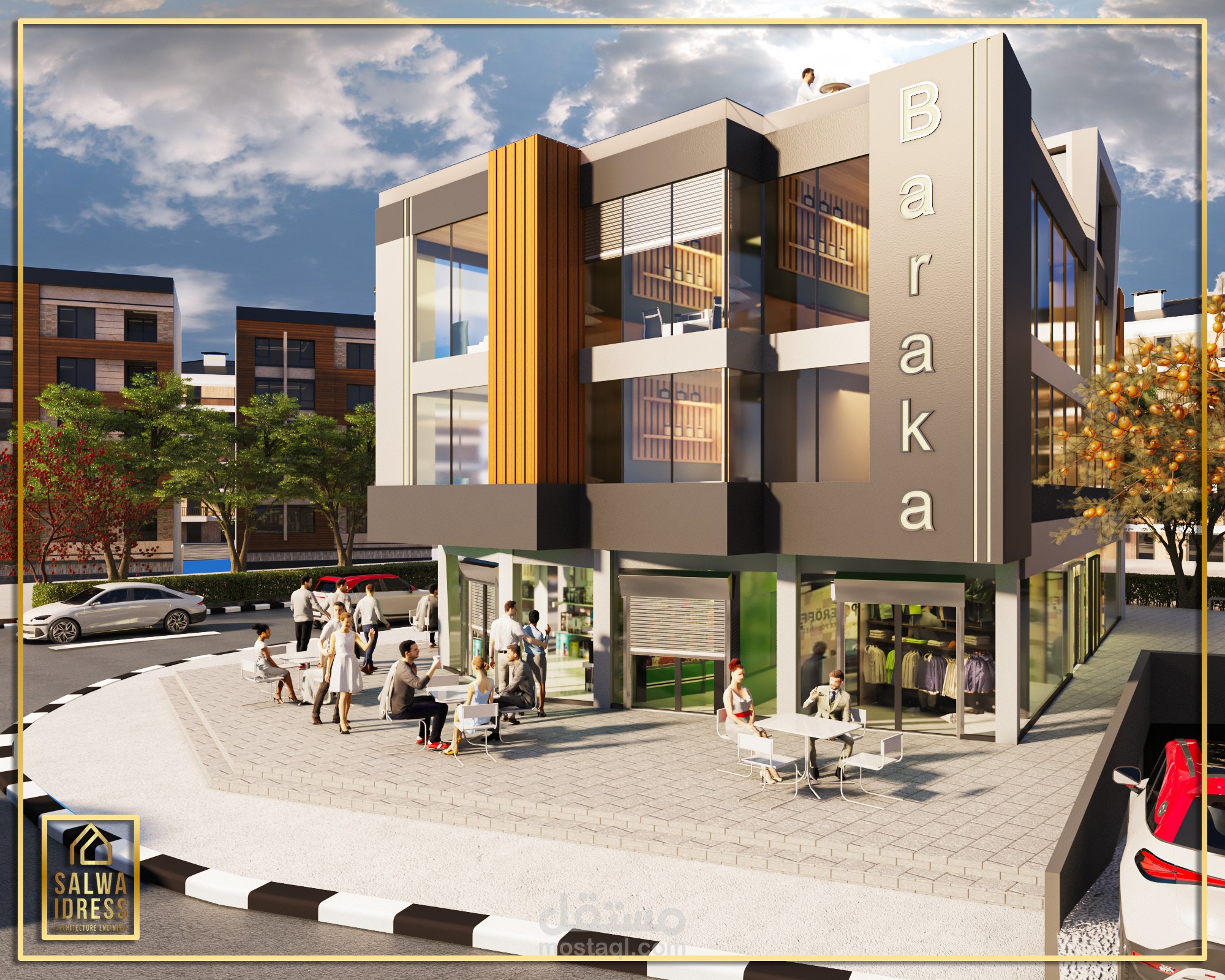 تصميم خارجي ل مول تجاري