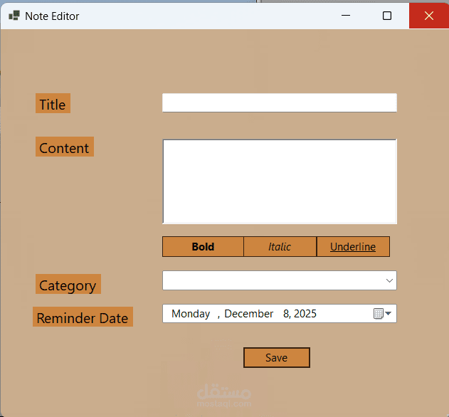 Digital Notes Manager