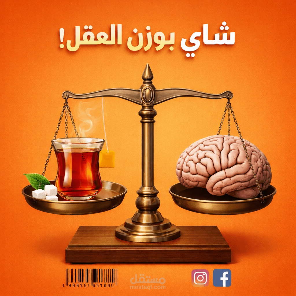 تصميم اعلان شاي