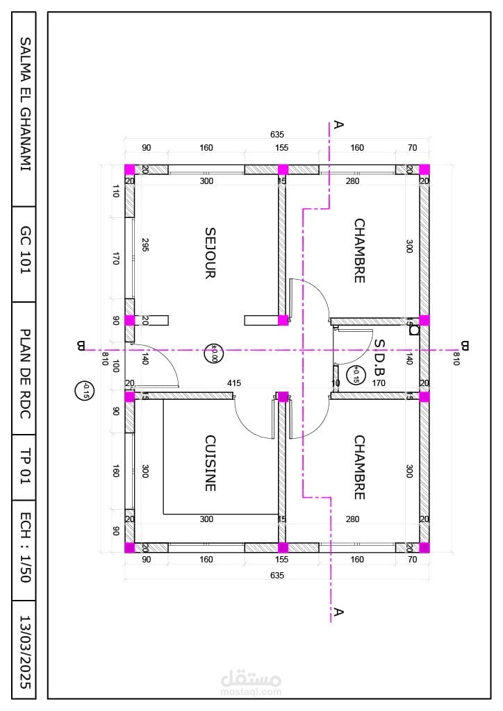 plan conception RDC