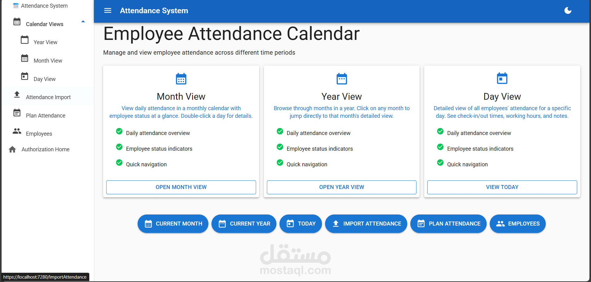 Attendance & Departure System