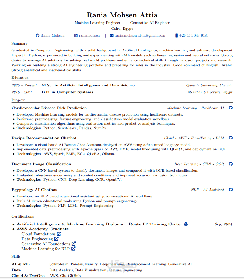 تصميم وكتابة سيرة ذاتية احترافية (ATS-Friendly CV)
