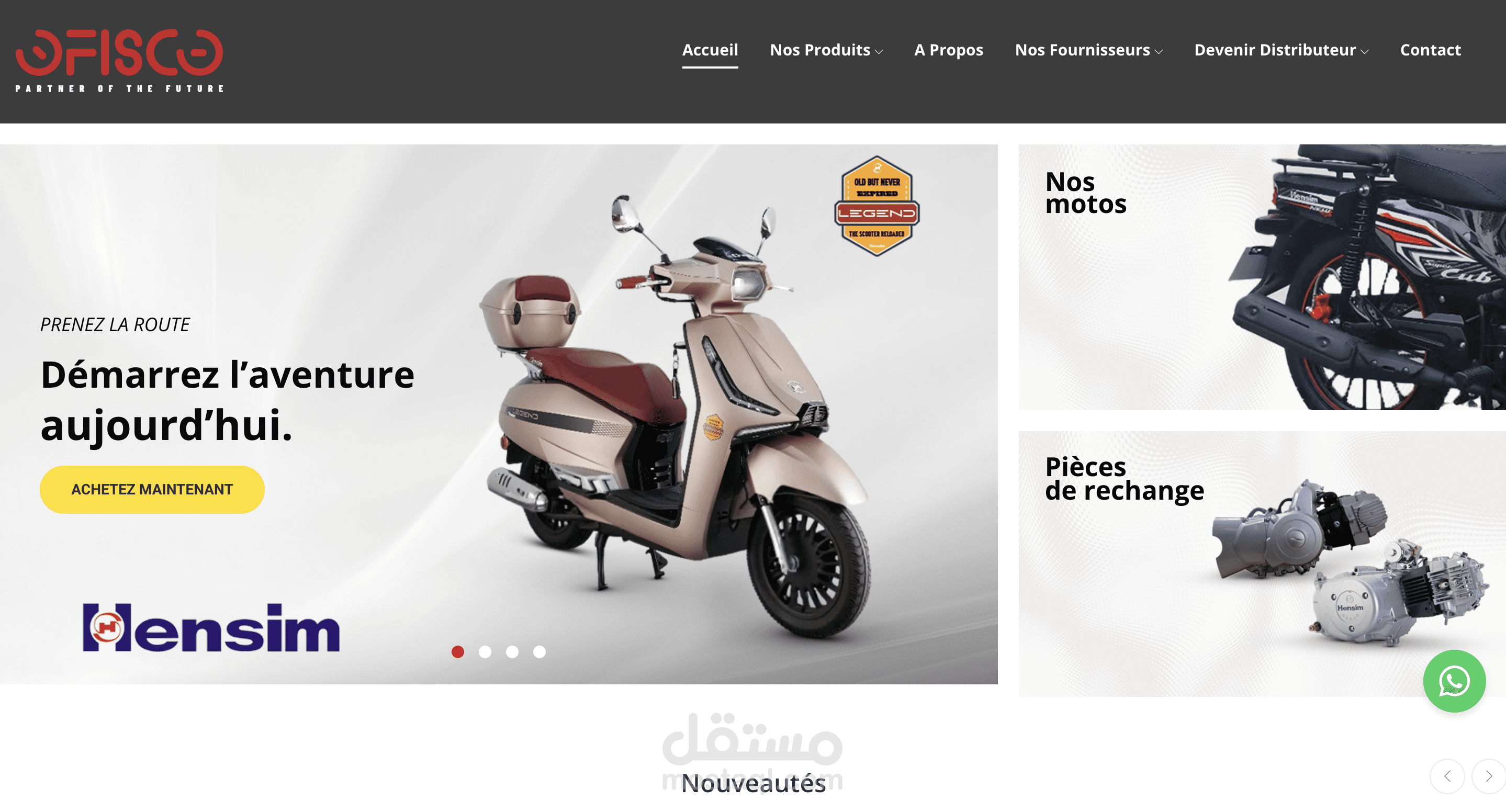 متجر PrestaShop للدراجات النارية