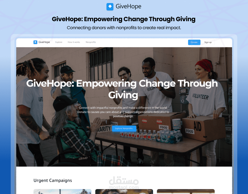 GiveHope: Empowering Change Through Giving