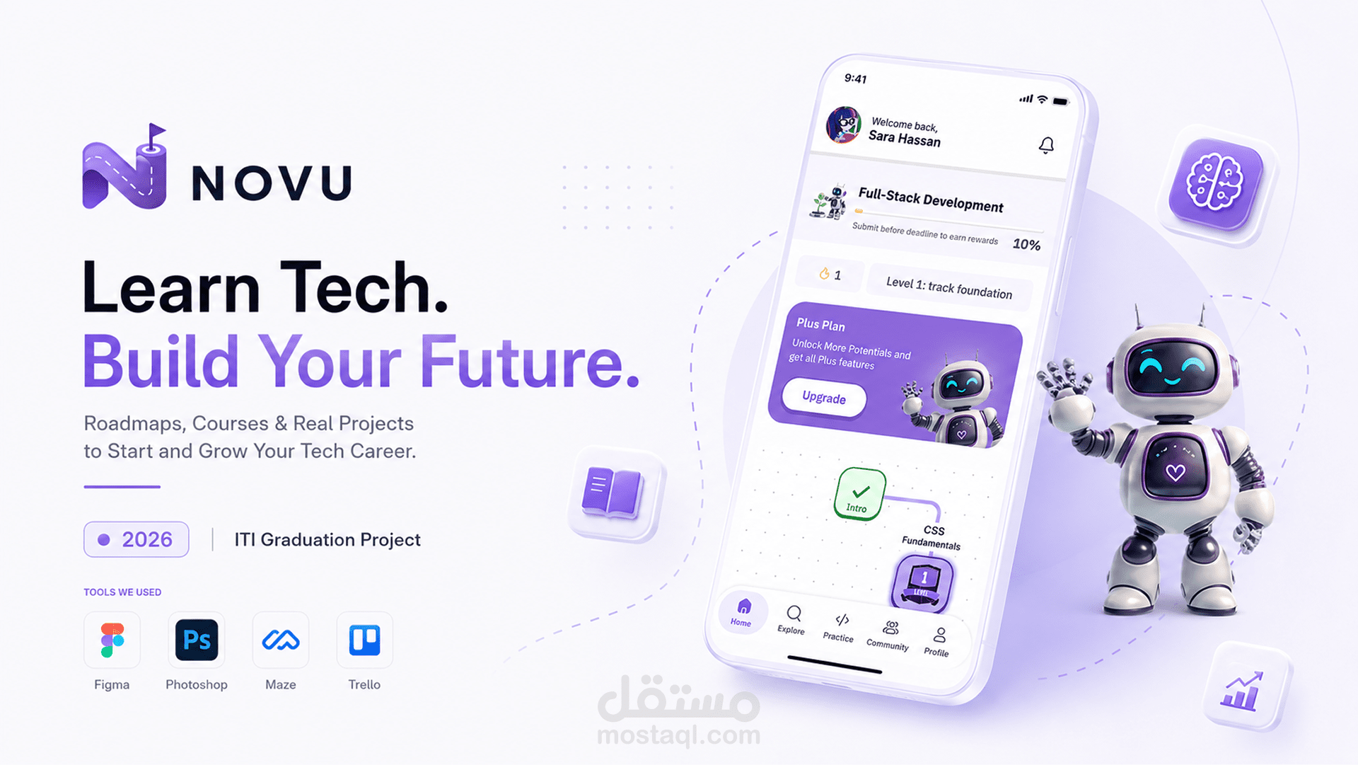 منصة "Novu" – منصة تعليمية ذكية قائمة على الذكاء الاصطناعي والتنعيم (Gamification)