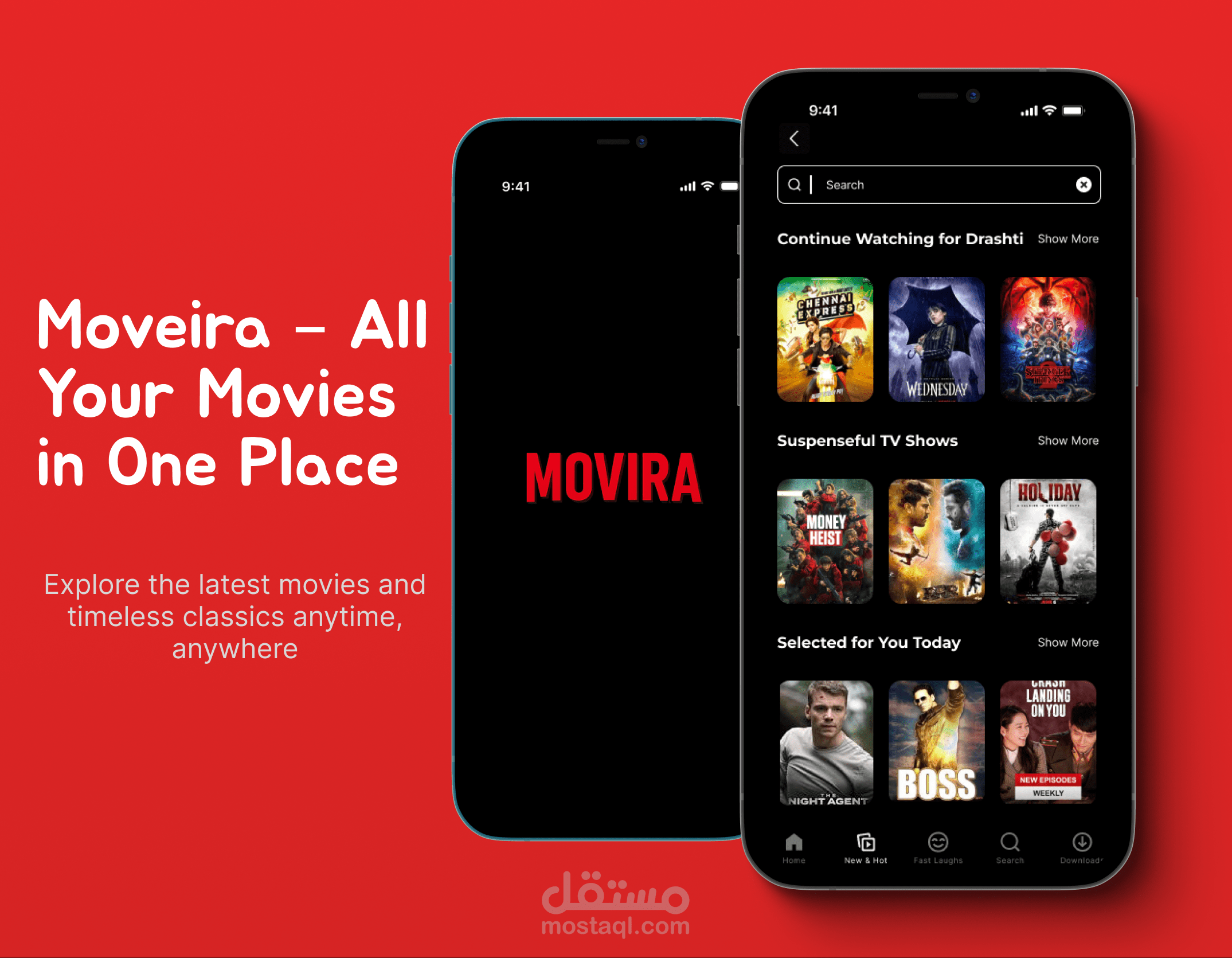 تصميم تطبيق افلام