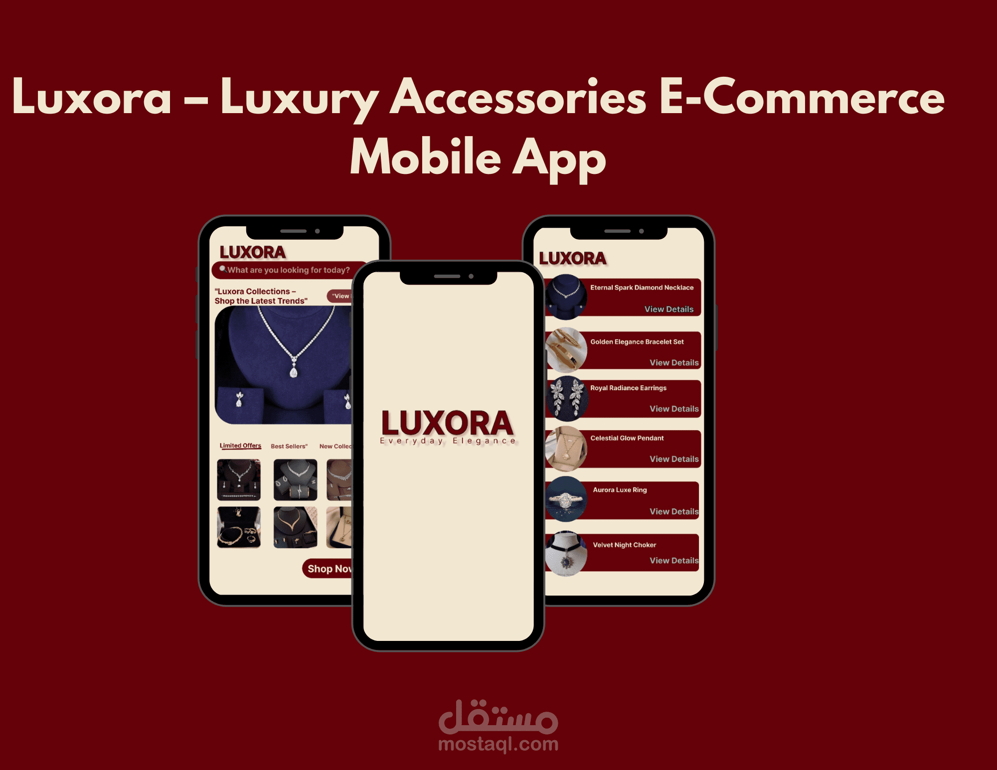 Luxora – تطبيق تسوق فاخر
