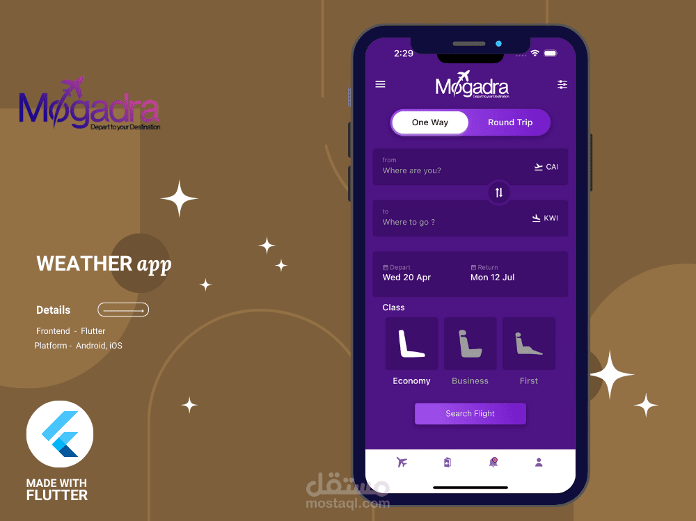 Mogadra - Flights UI