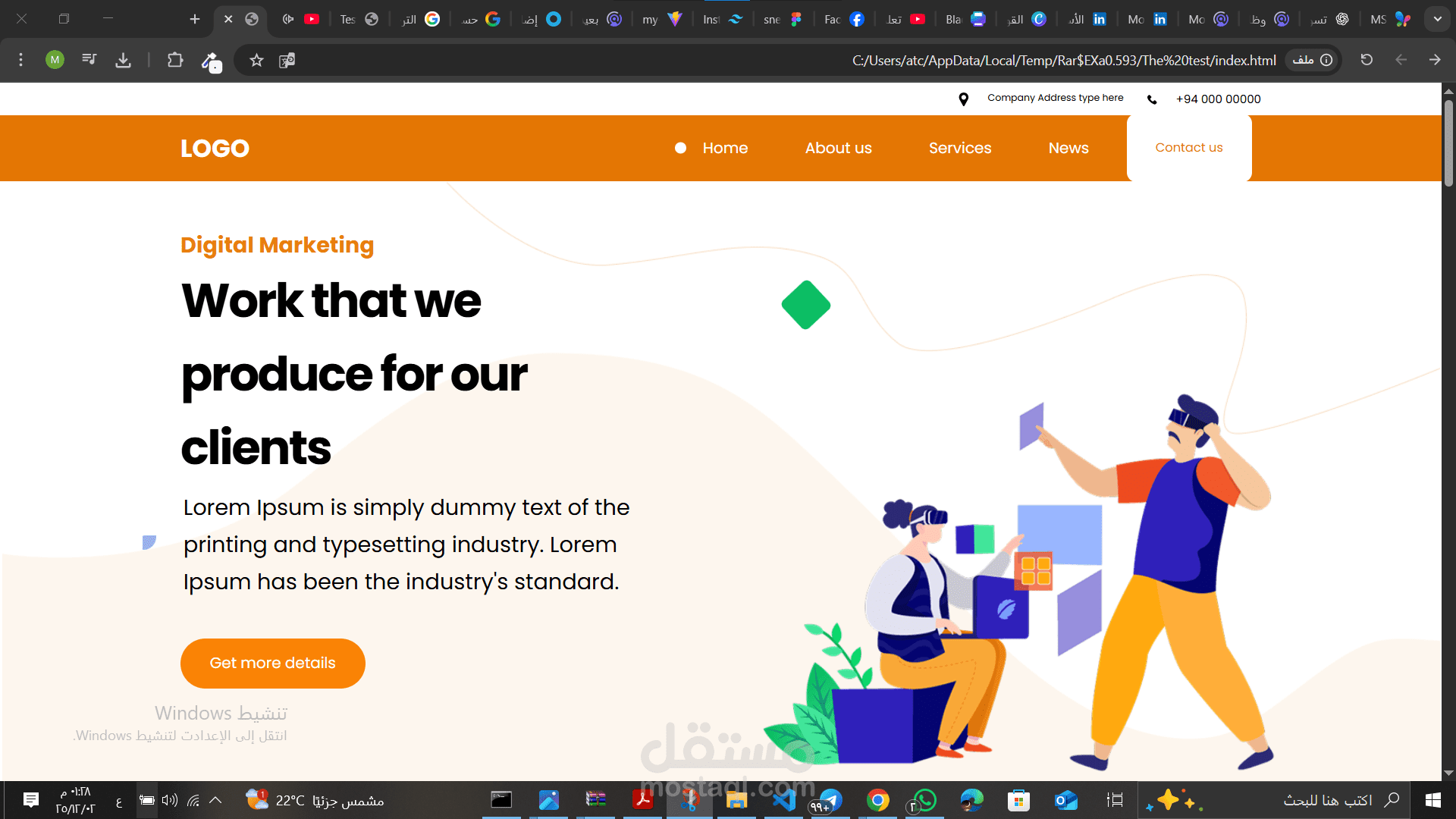 A Modern Web Interface Built with HTML & CSS