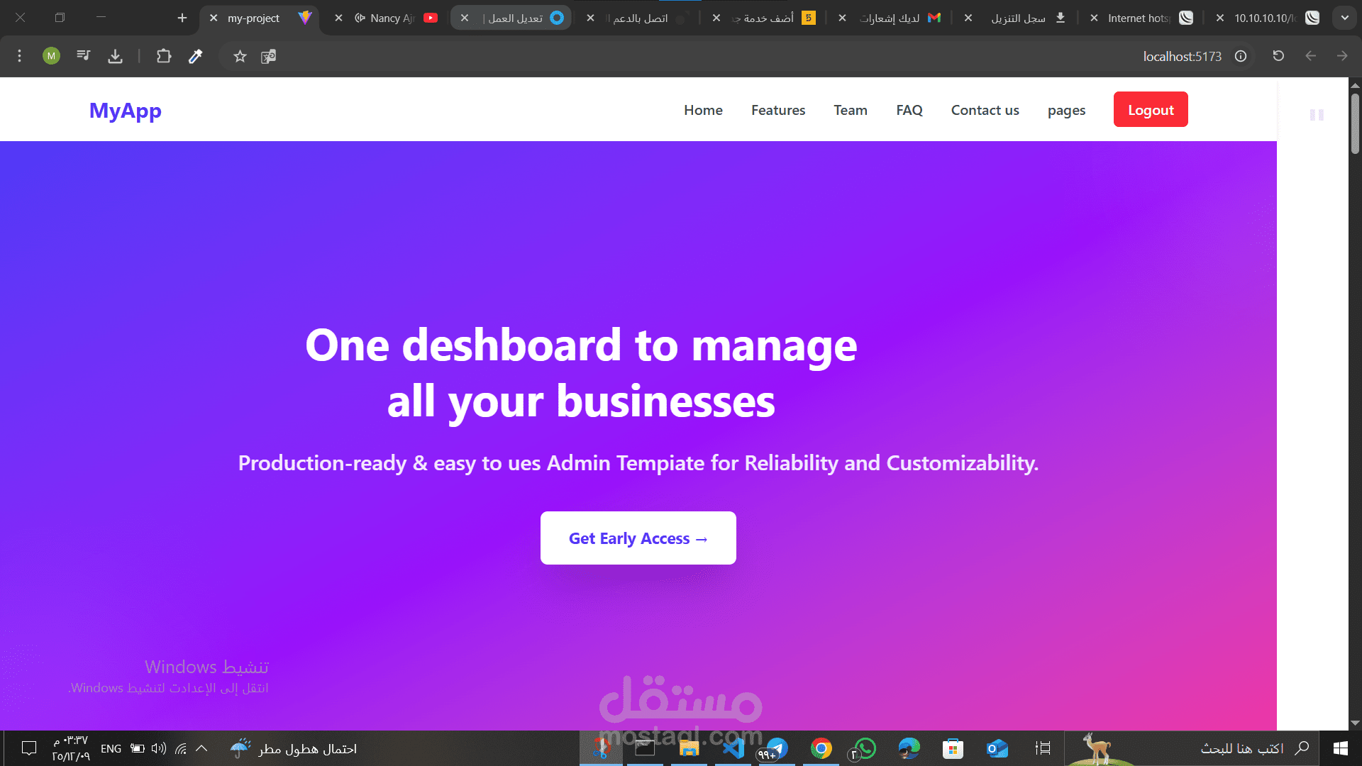 I'm excited to share that I’ve successfully completed the Dashboard Layout in React