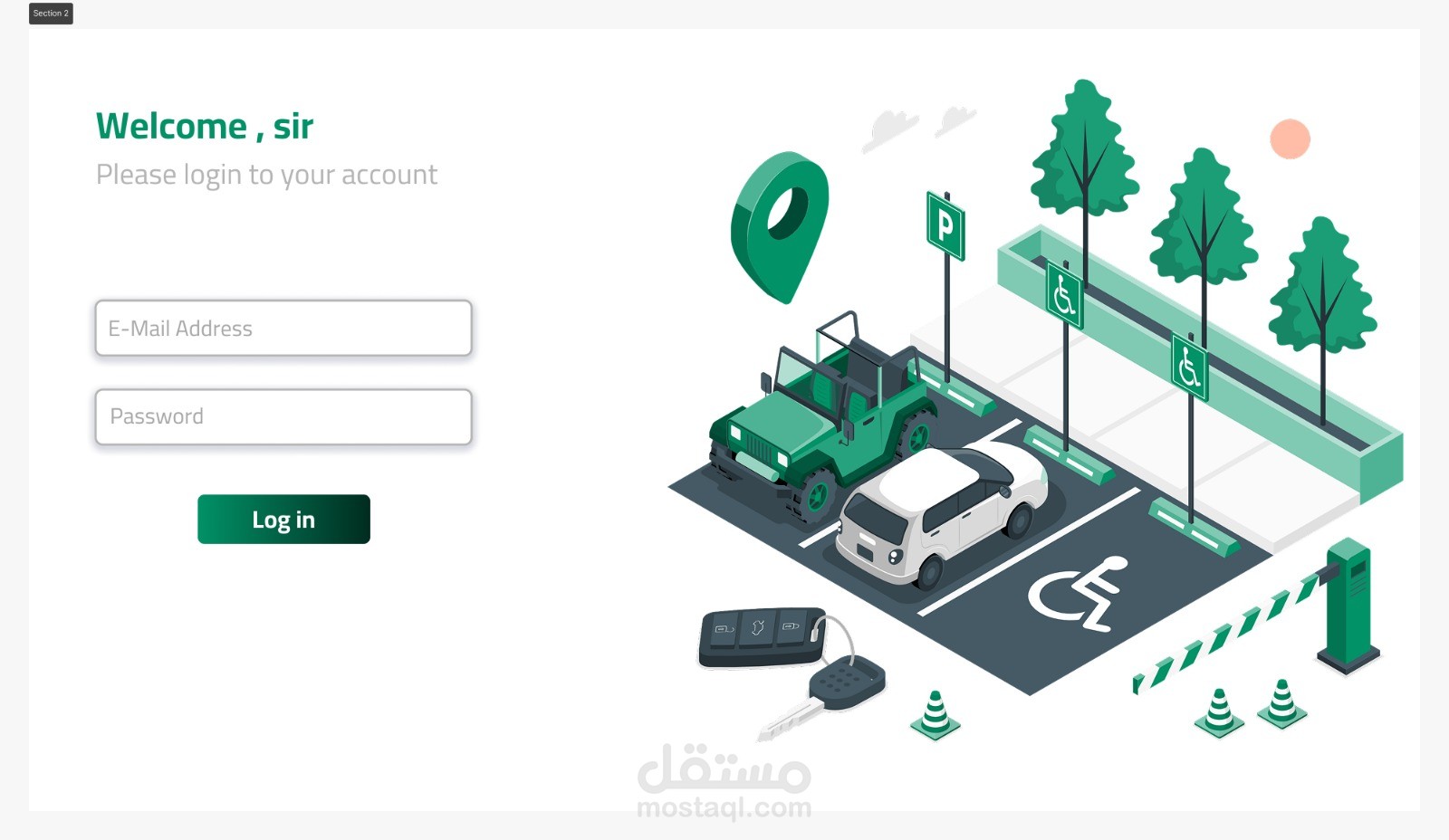 Parking Admin dashboard