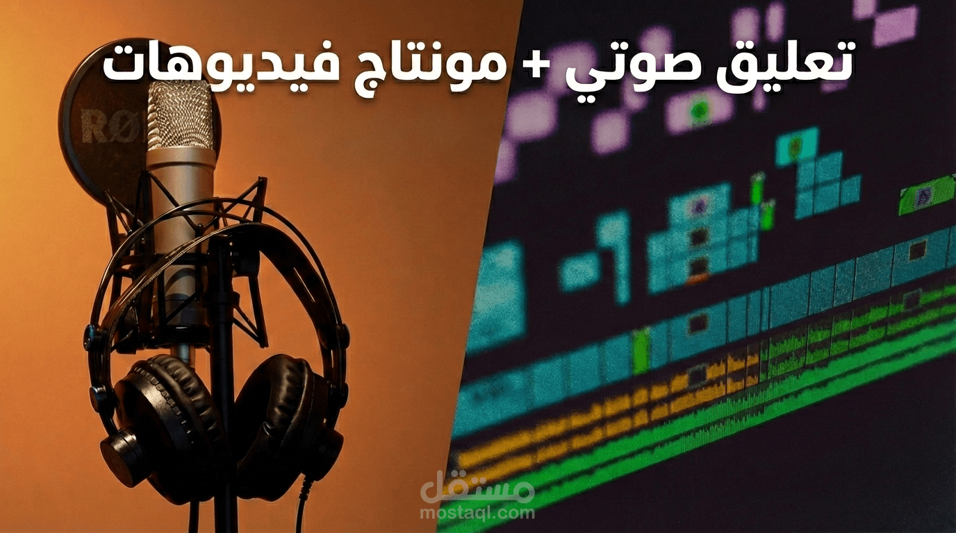 تعليق صوتي +مونتاج