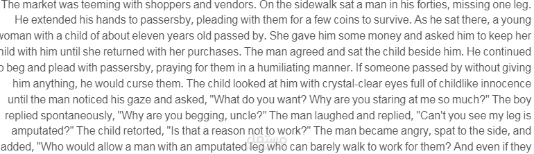 Wisdom from the mouth of a child