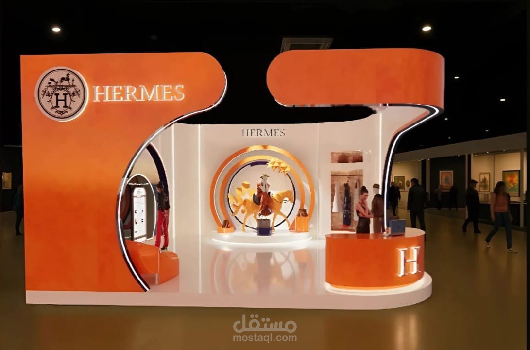 Booth design for Hermès