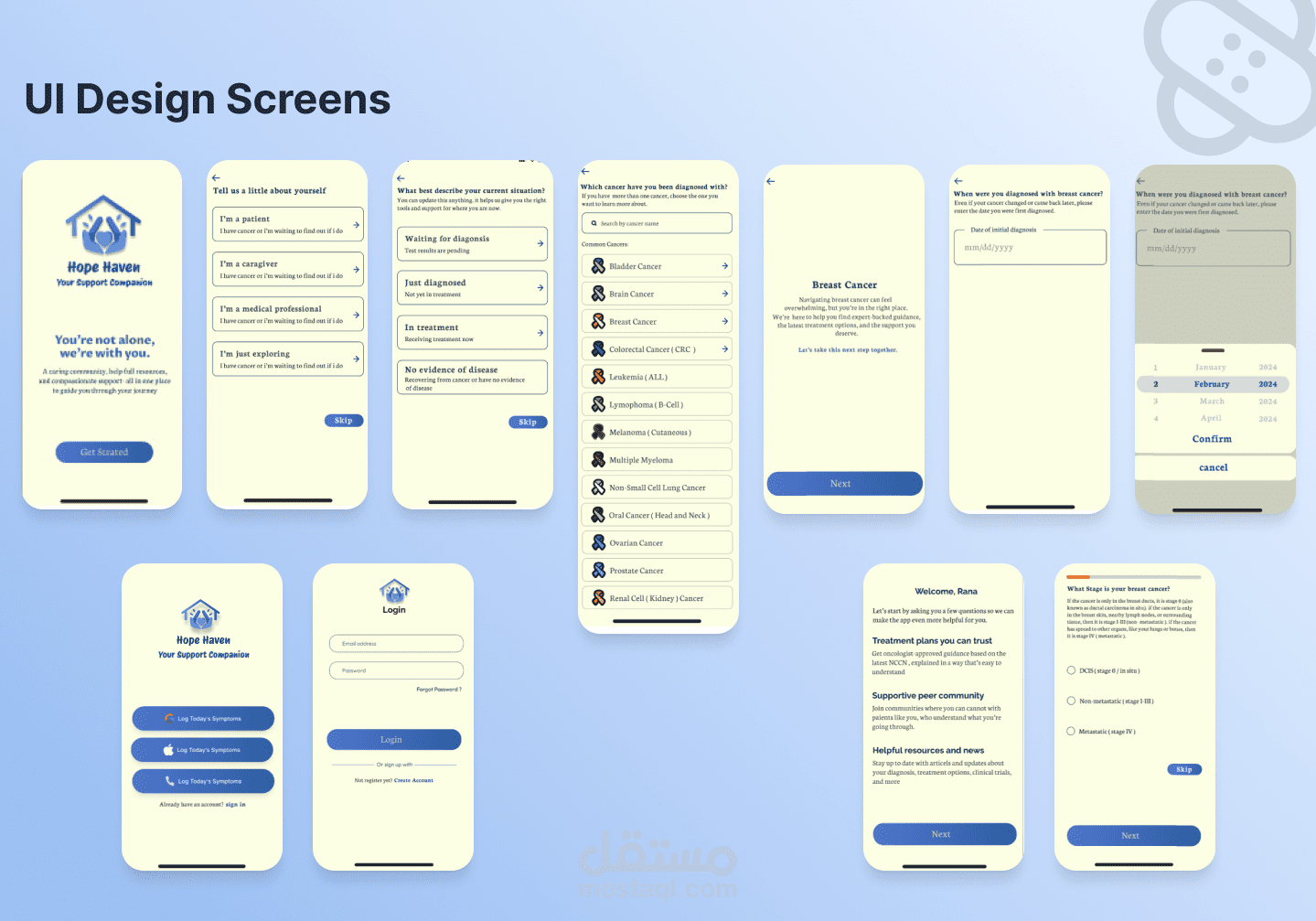 UI Design Screens