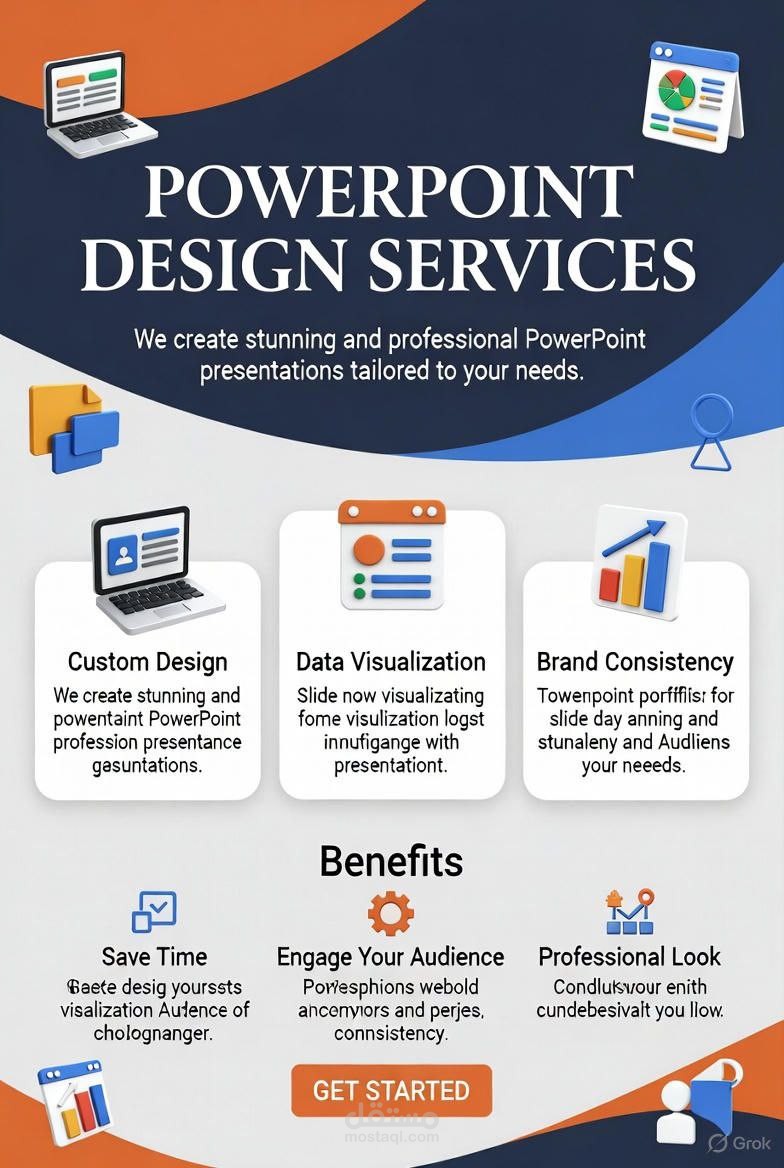 تصميم بوربونت وعرض تقديمية