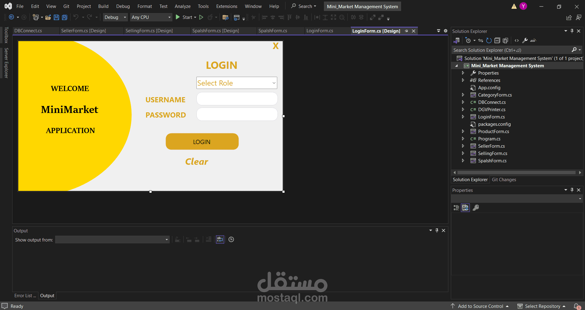 create mini market application