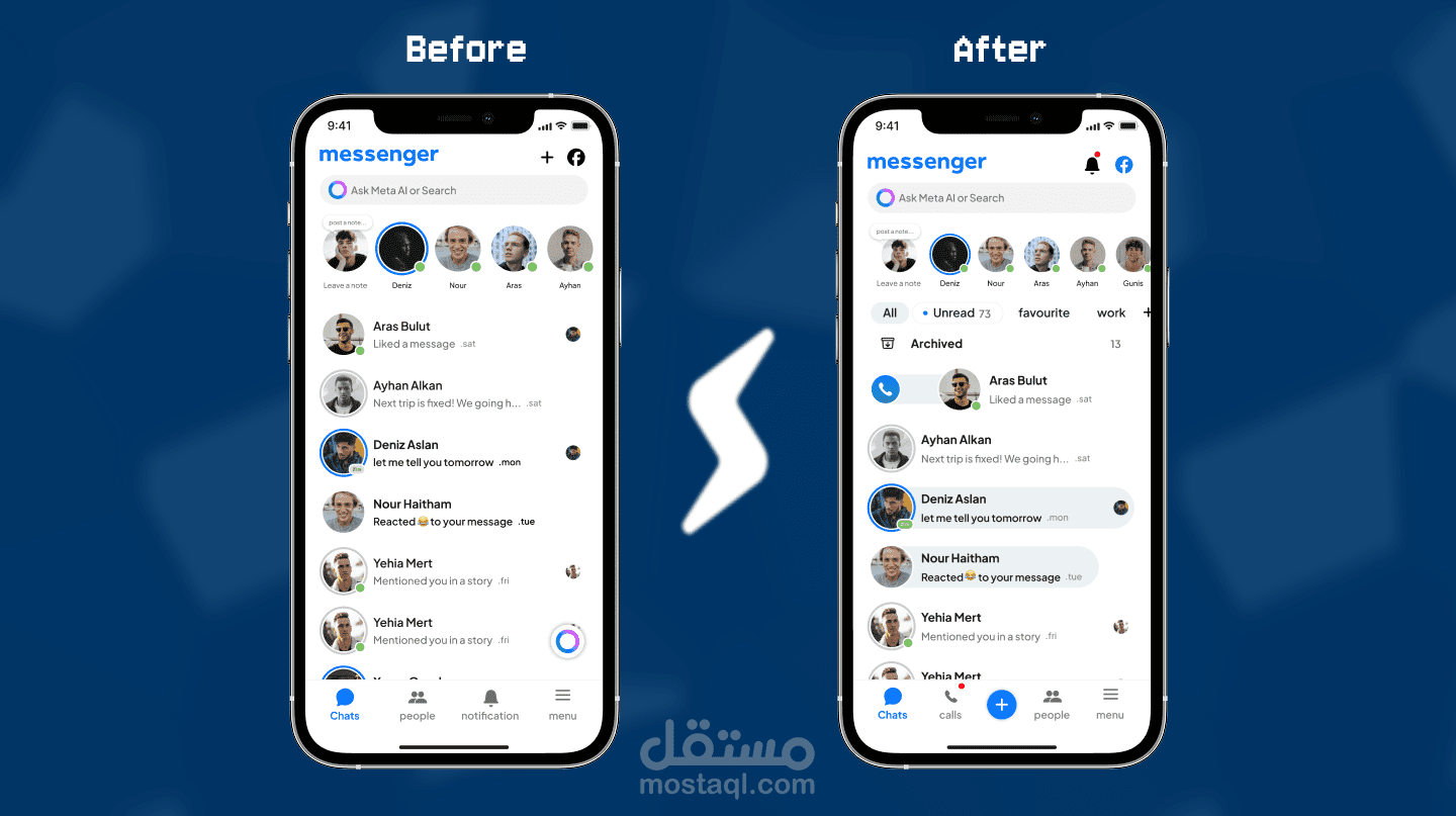 Redesign Messenger app