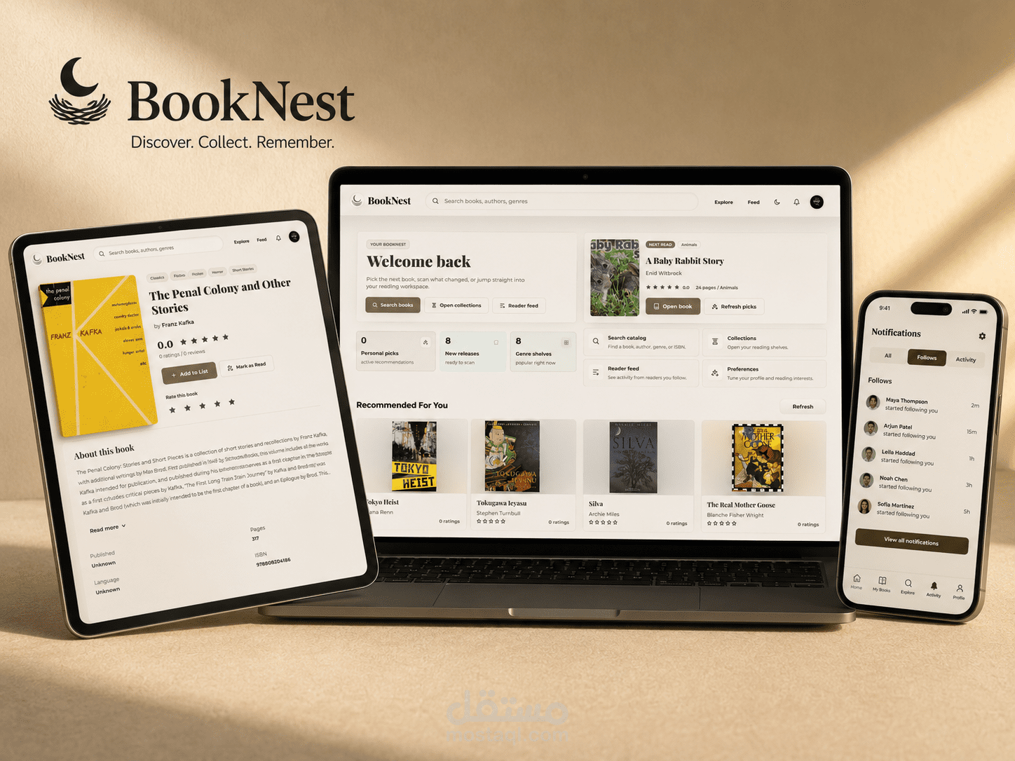 تطوير منصة BookNest