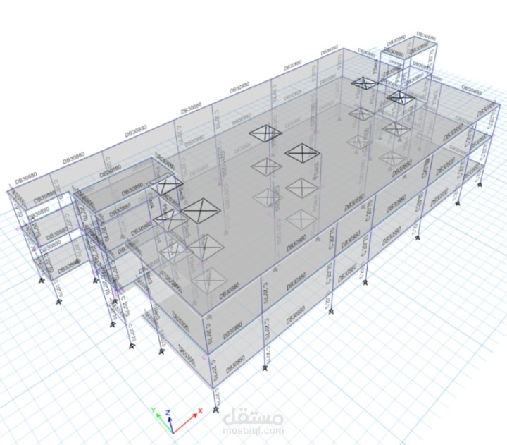 التصميم الإنشائي المتكامل لفيلا سكنية (Structural Design & Modeling