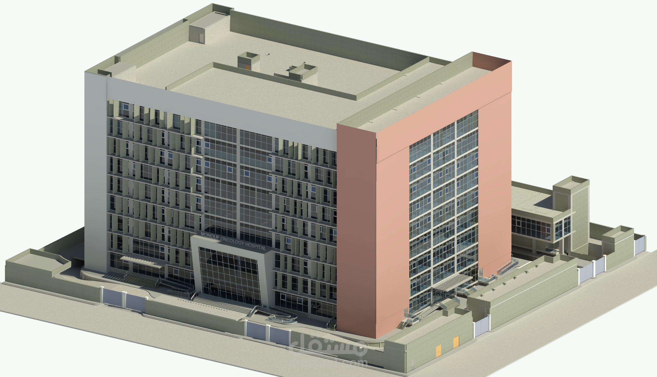 مشروع مستشفى أورام منوف – نمذجة كاملة، تنسيق BIM، حل التعارضات، لوحات تنفيذية وجداول كميات