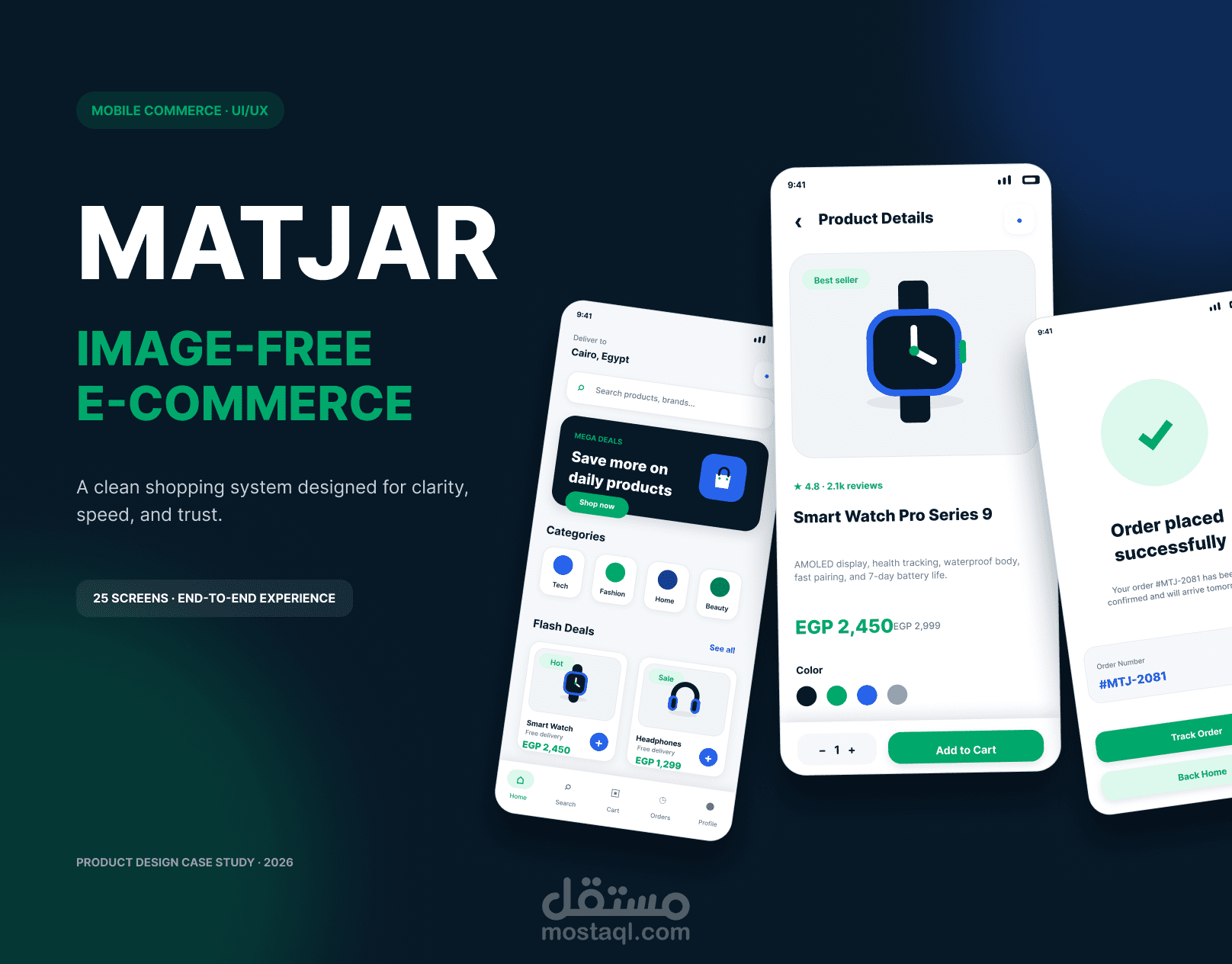 MATJAR — Image-E-commerce Mobile App | UI/UX Case Study