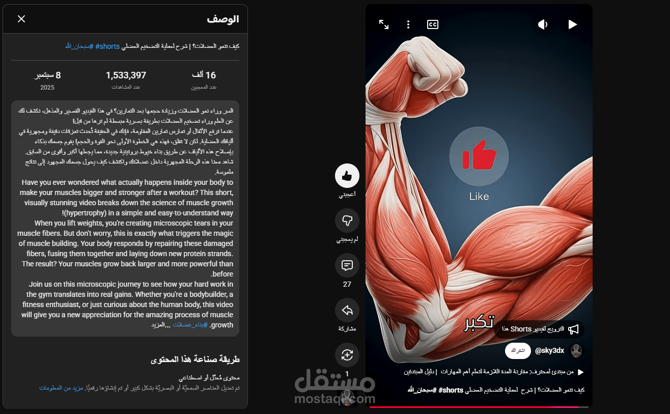 إنتاج فيديو تعليمي "فيرالي" (Viral) حقق 1.5 مليون مشاهدة