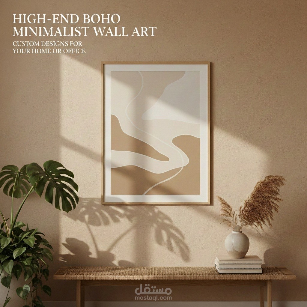 تصميم بوستر Minimalist Wall Art بتصميم بسيط