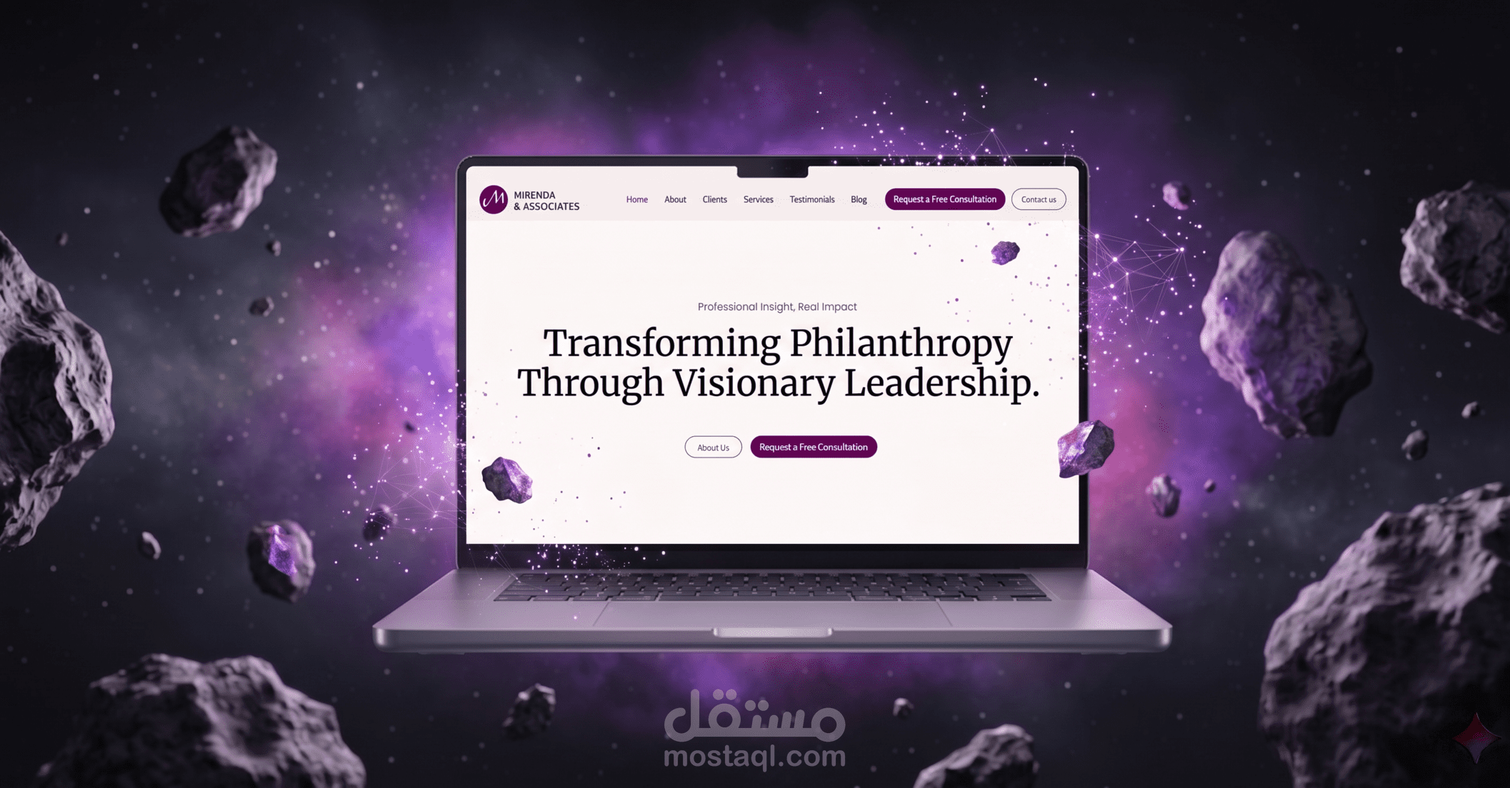 مشروع Webflow عصري من 6 صفحات مع cms blog