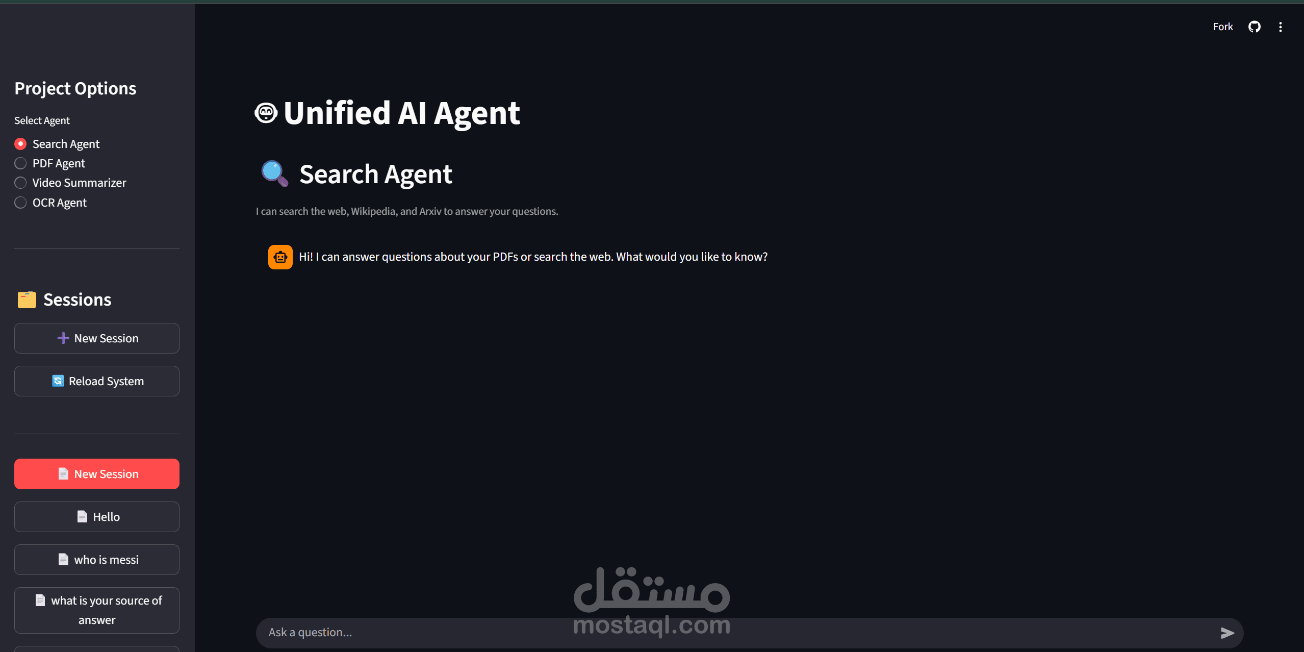 نظام Student Assistant متعدد الوكلاء (Multi-Agent AI