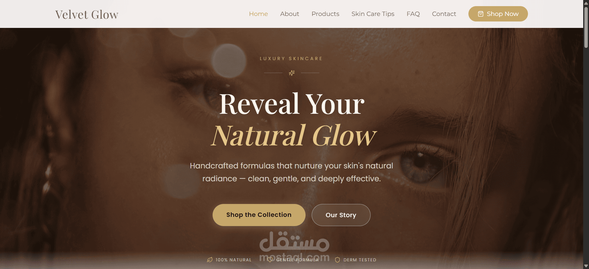 Velvet Glow - Premium Skincare E-commerce Website