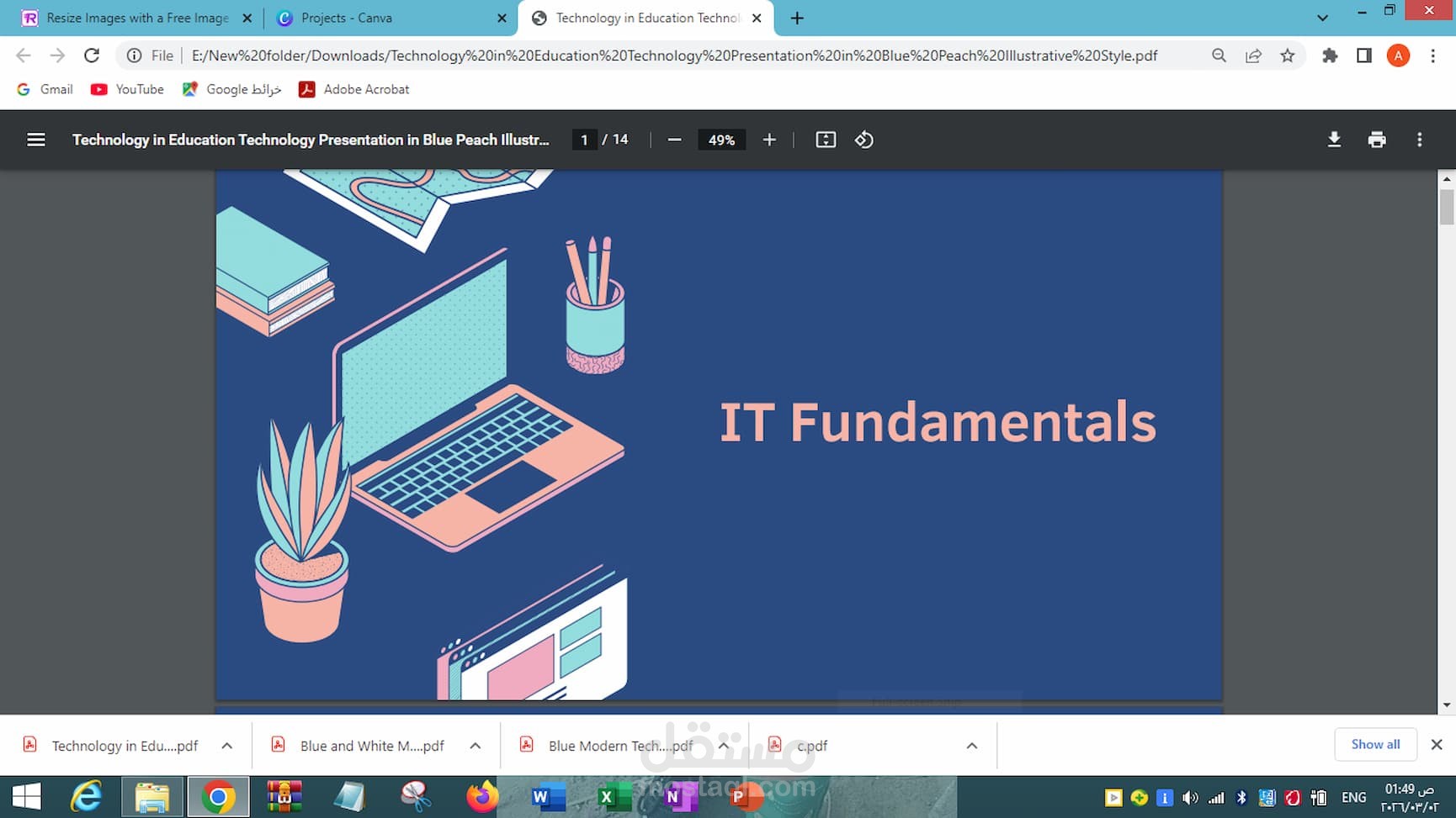 تحويل ملفاتك الي عرض تقديمي جذاب ومنظم
