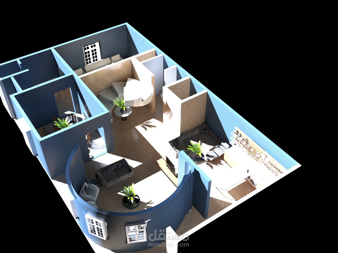 مساحة عمل لفيلا