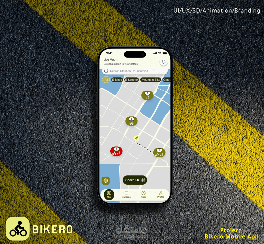 Biekro | Urban E-Bike Sharing App
