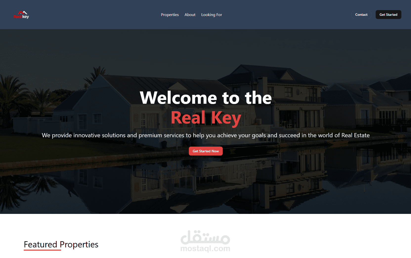 منصة عقارات احترافية (Real Estate Marketplace) بتقنيات حديثة – Next.js