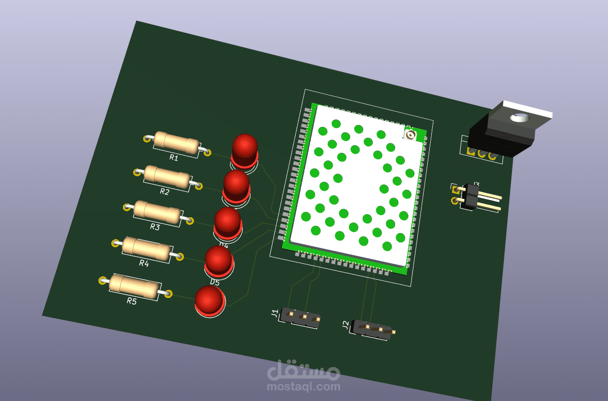 تصميم لوحة اتصالا الكترونية