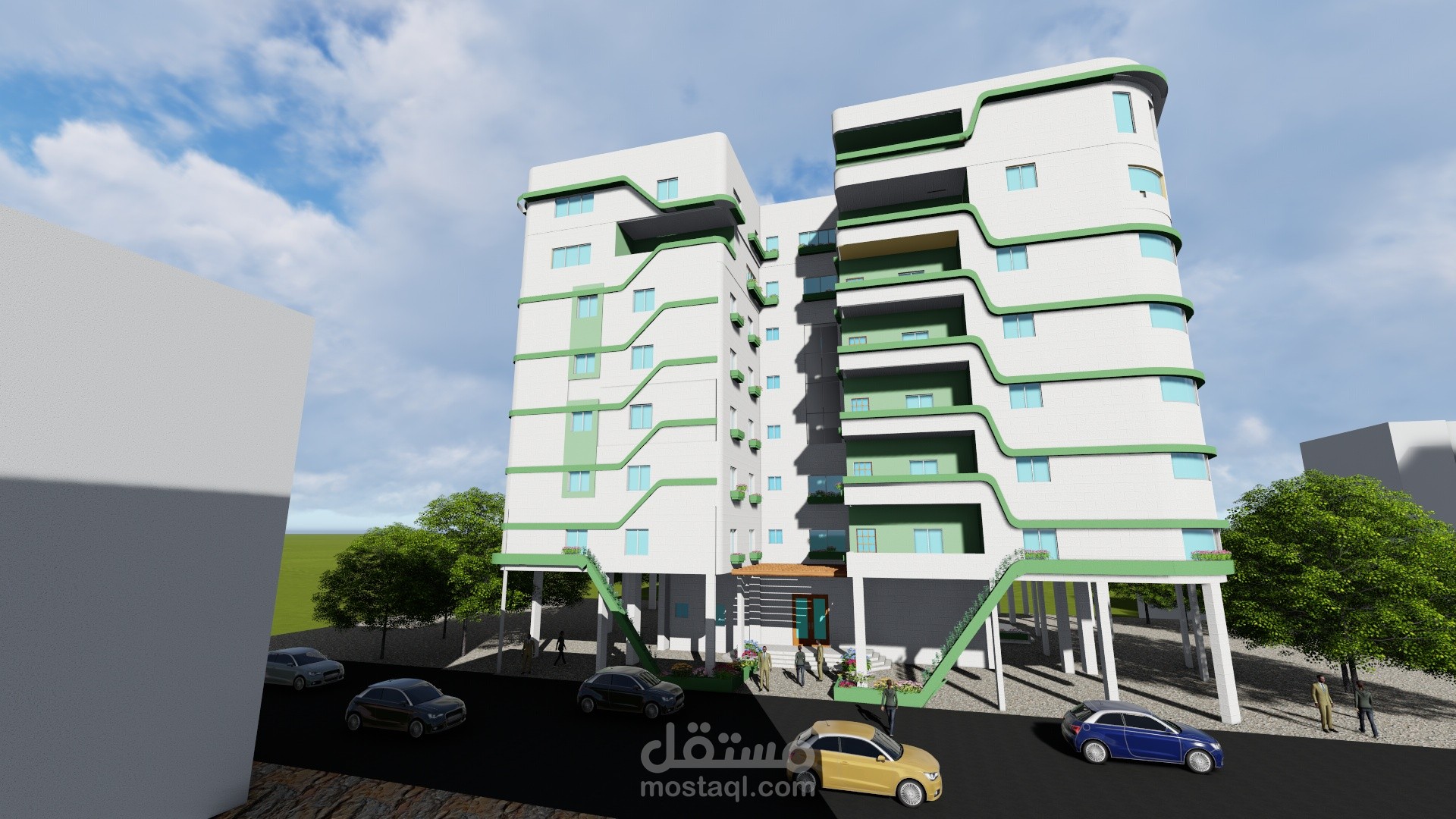 تصميم برج سكني