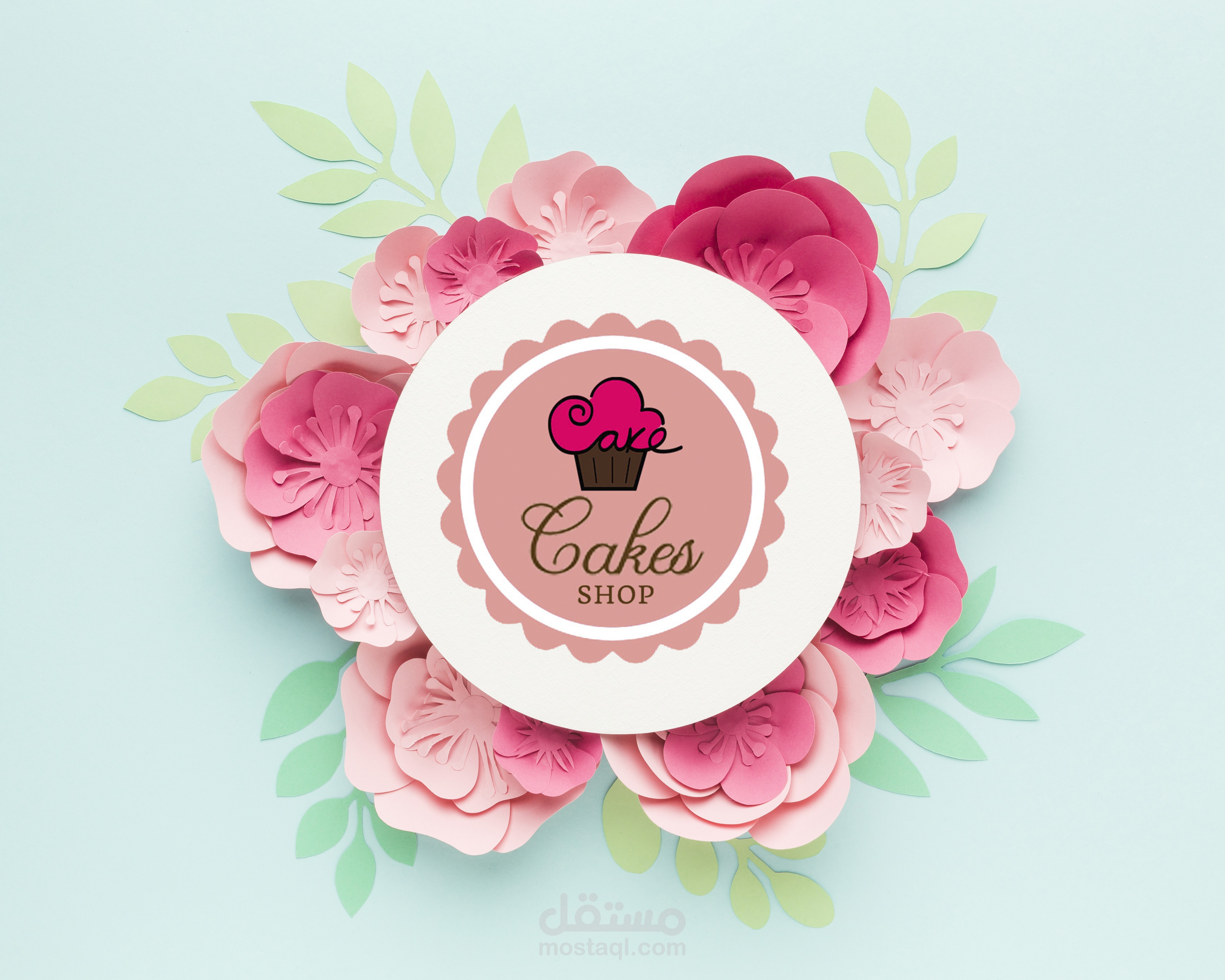 تصميم شعار لمتجر كيك