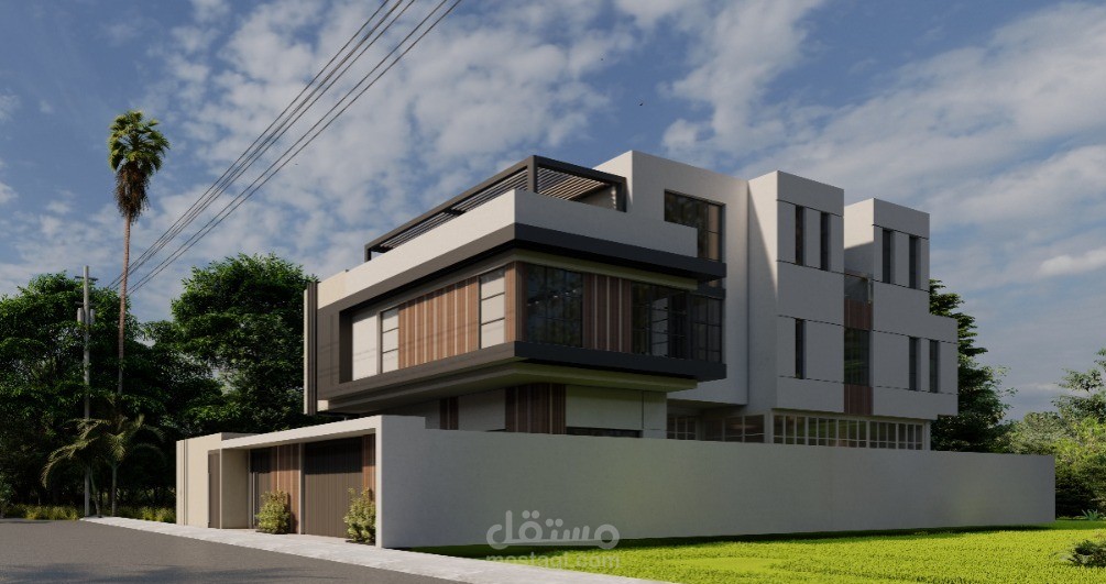 تصميم واجهة فيلا مودرن