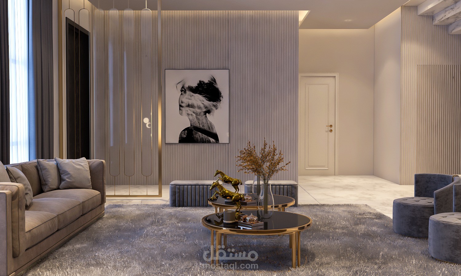 تصميم صالة معيشة