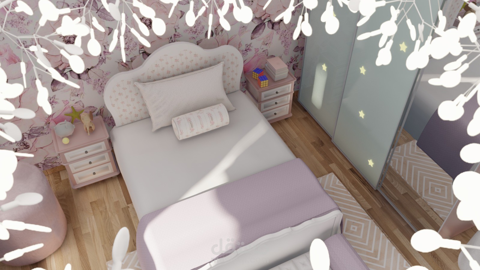 تصميم غرفة نوم بنات