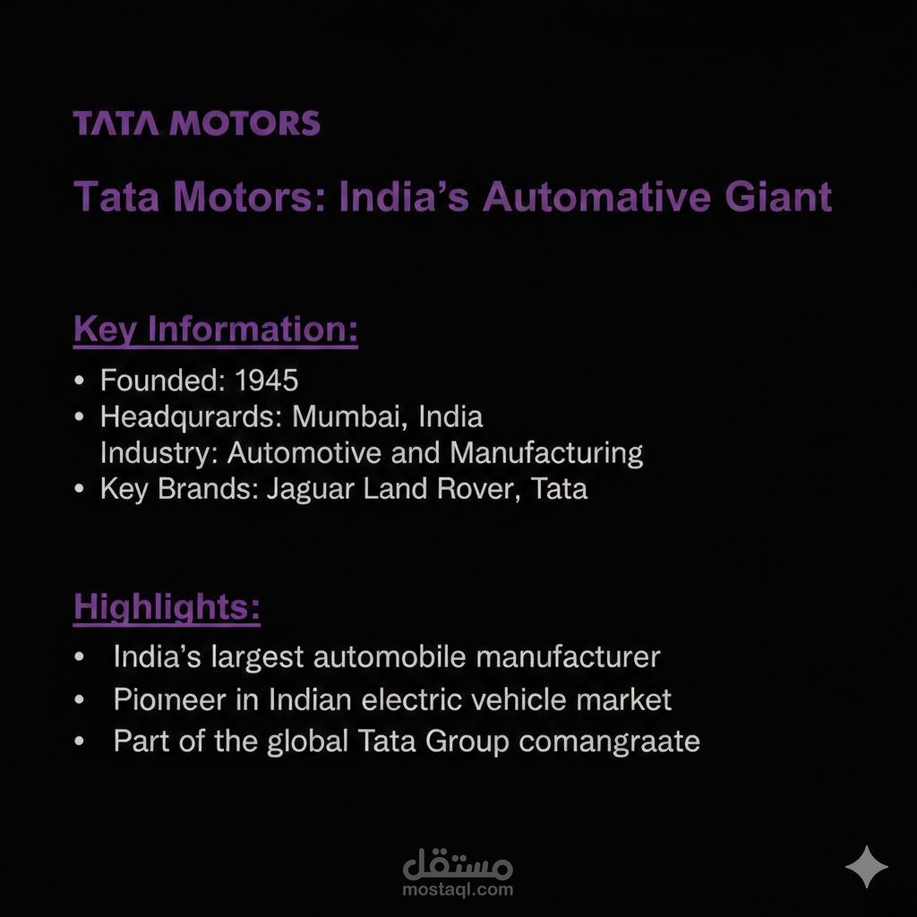 Tata Motors: A Legacy of Innovation & Power