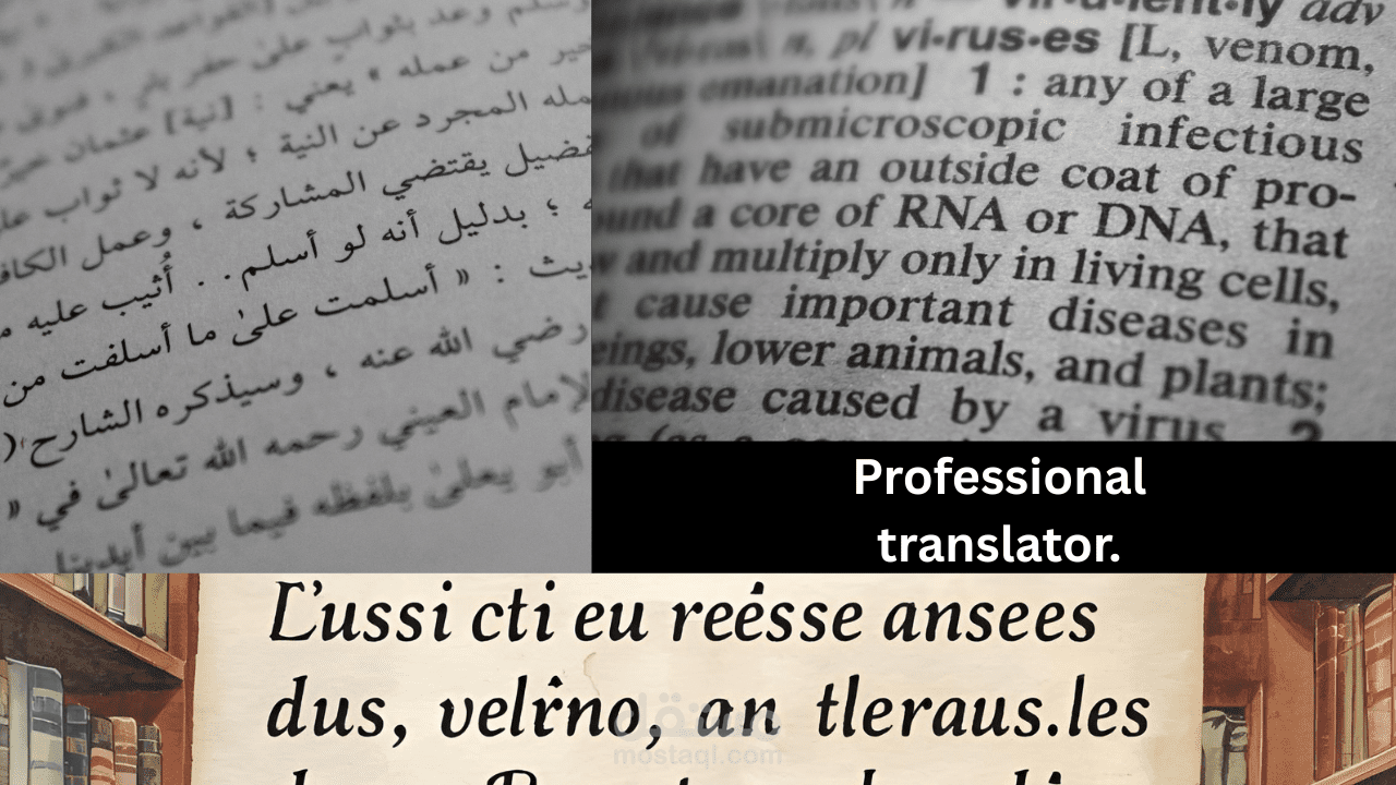 ترجمة قانونية احترافية (عربية–فرنسية–إنجليزية)