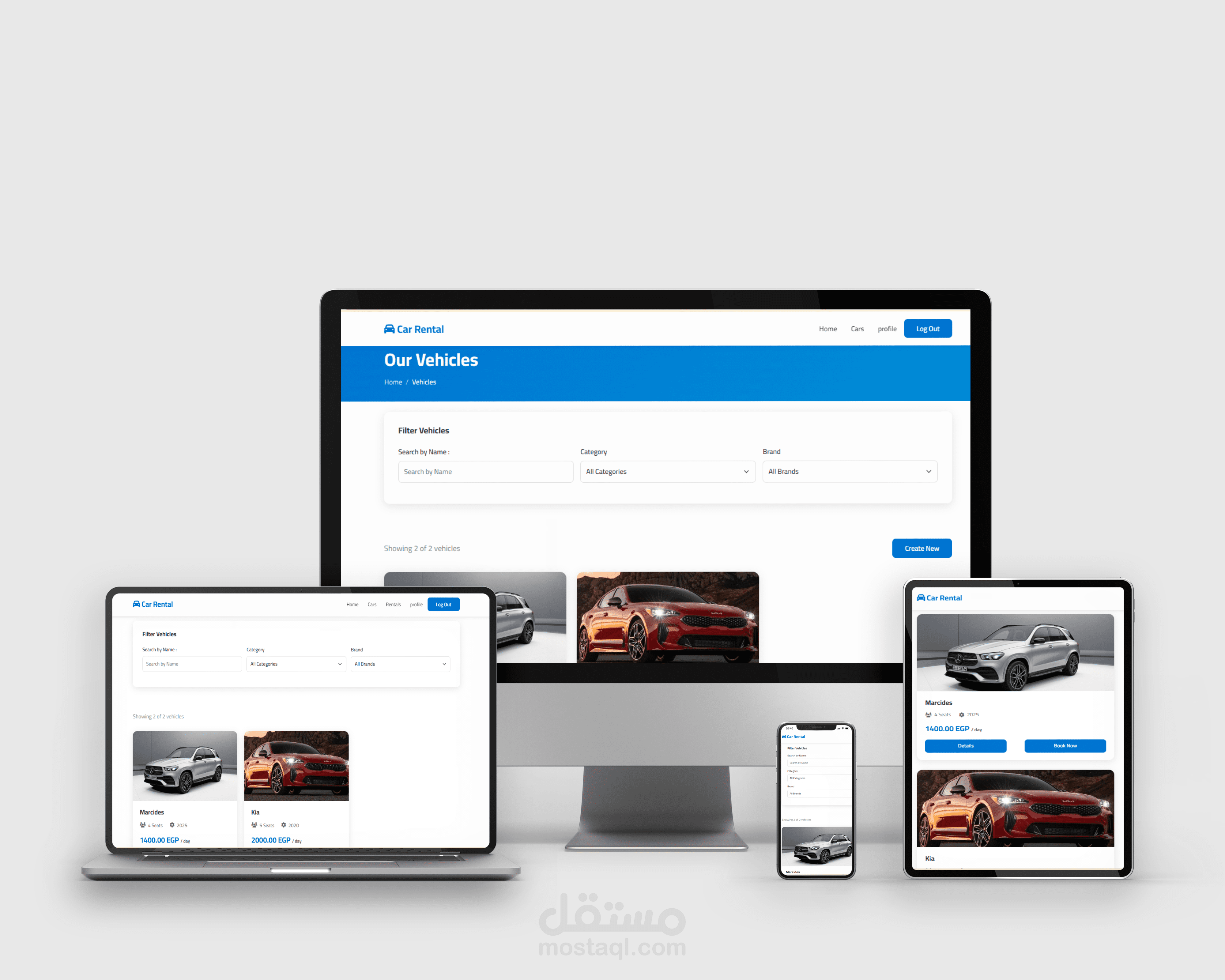 تطوير نظام تأجير سيارات احترافي باستخدام ASP.NET Core MVC