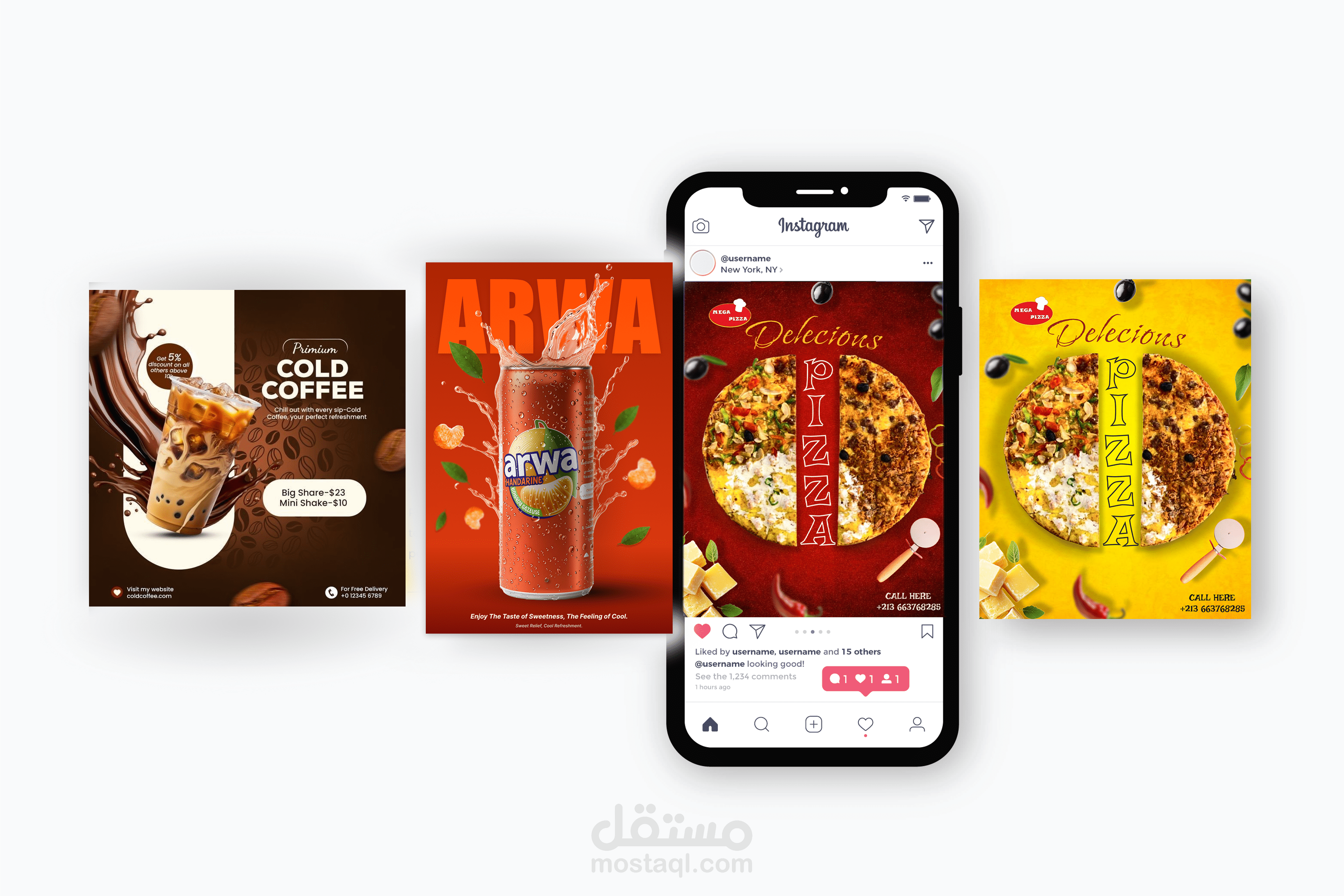 تصميمات سوشيال ميديا في مختلف المجالات