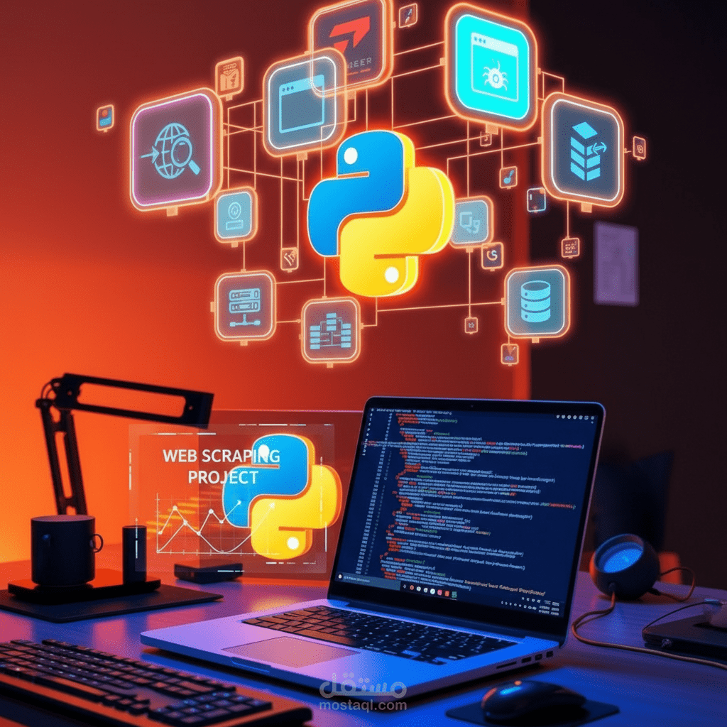 Web Scraper ذكي لاستخراج وتنظيم بيانات الويب