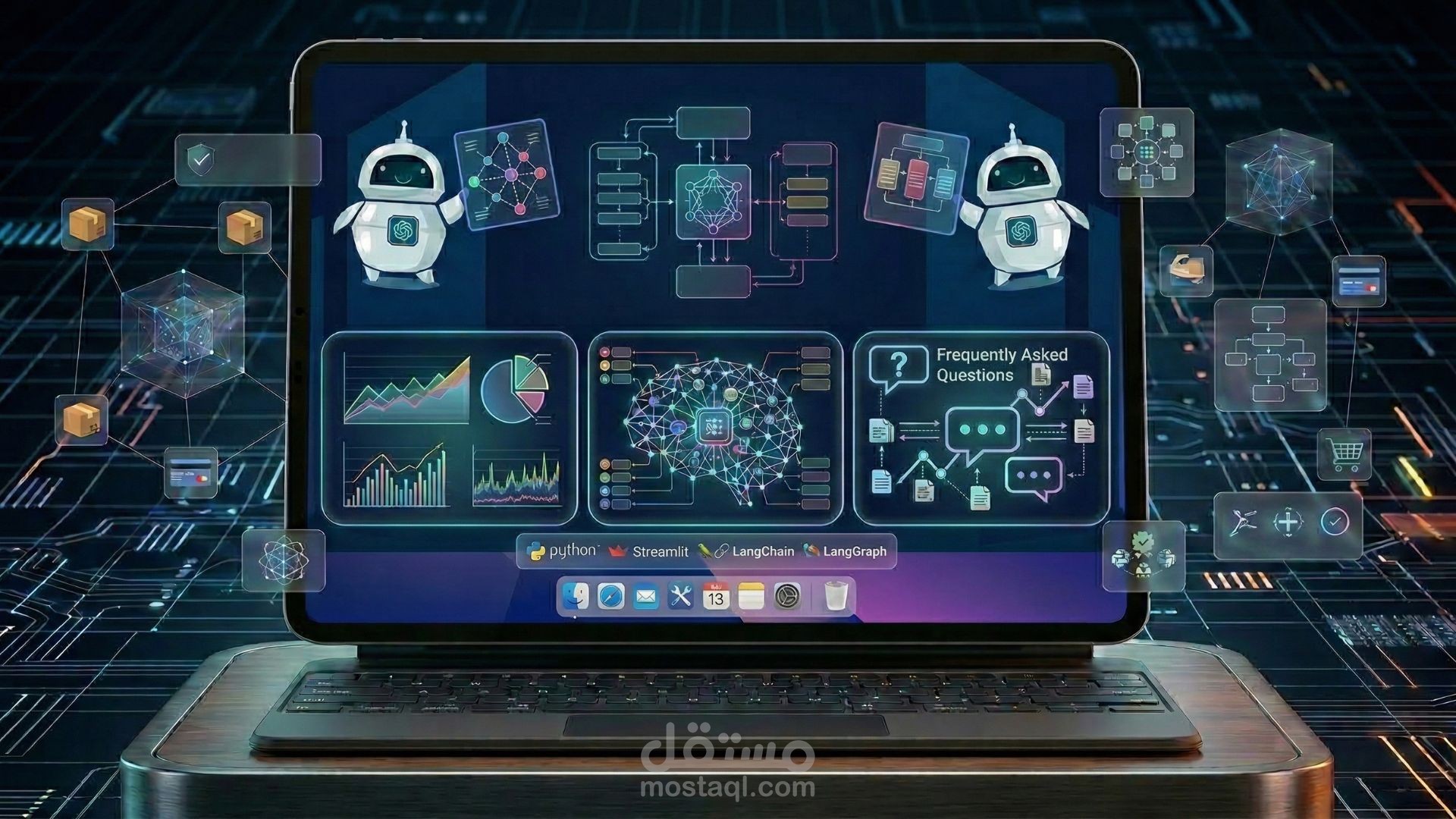 تطوير و أتمتة وكلاء ذكاء اصطناعي و استخدام هندسة نماذج LLM